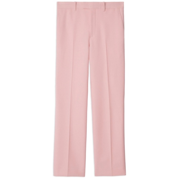 pressed-crease wool tailored trousers