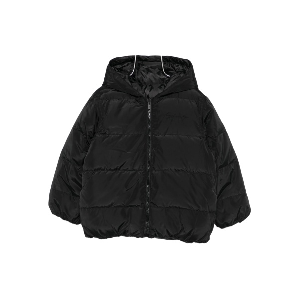 quilted hooded jacket