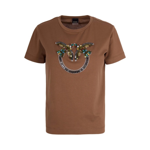 rhinestone-embellished T-shirt