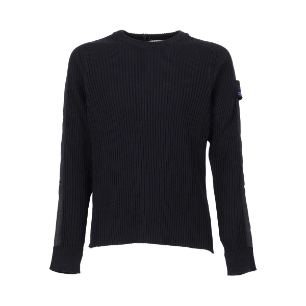 ribbed crew-neck sweater