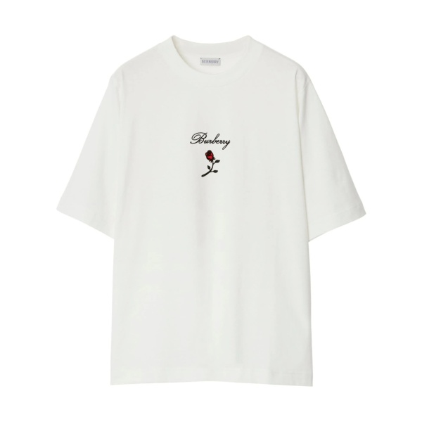 Rose cotton T-shirt
