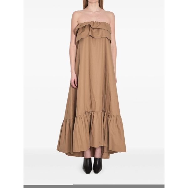 ruffle-detail maxi dress