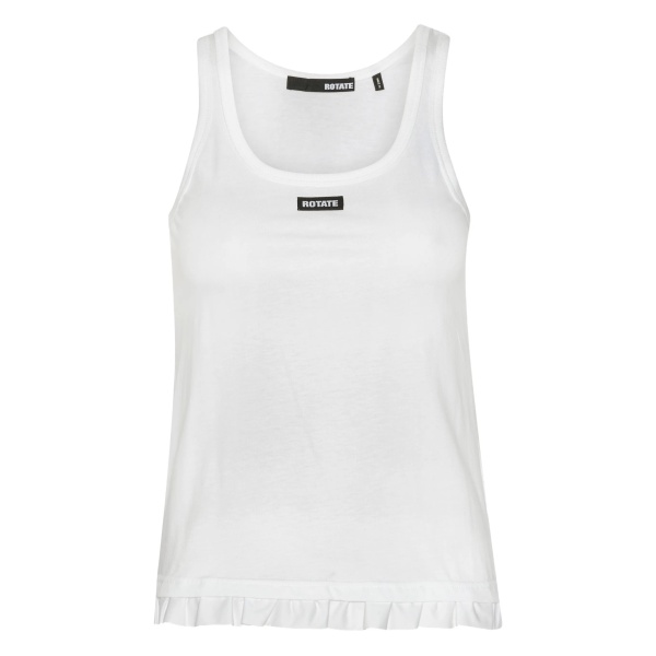 ruffle-hem tank top