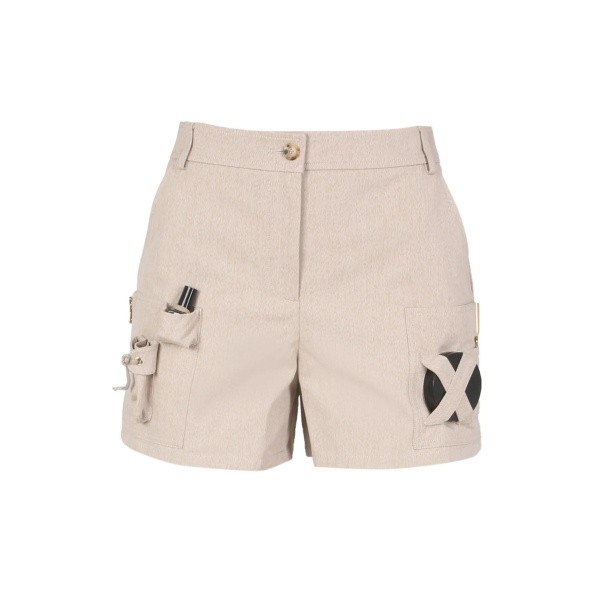 Safari gabardine skirt