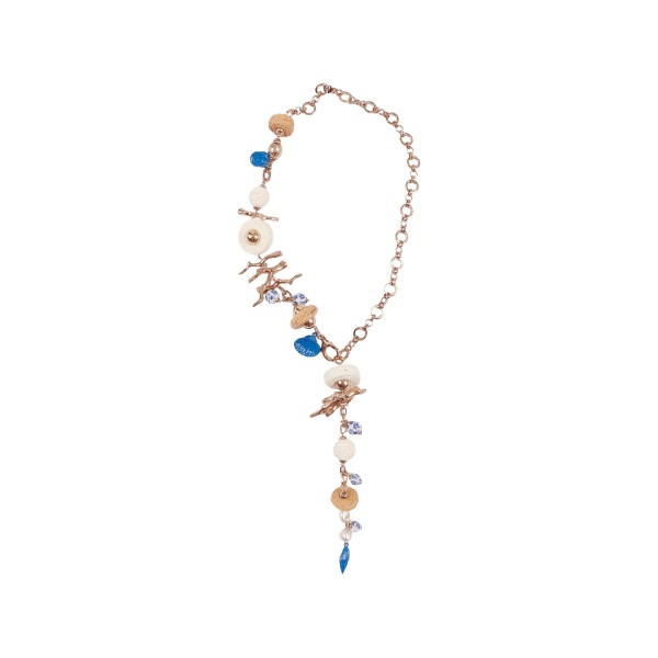 sea-shells beaded necklace