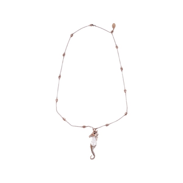 seahorse-pendant necklace