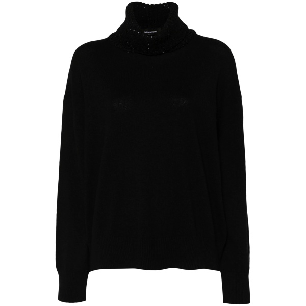 sequin-embellished knitted jumper