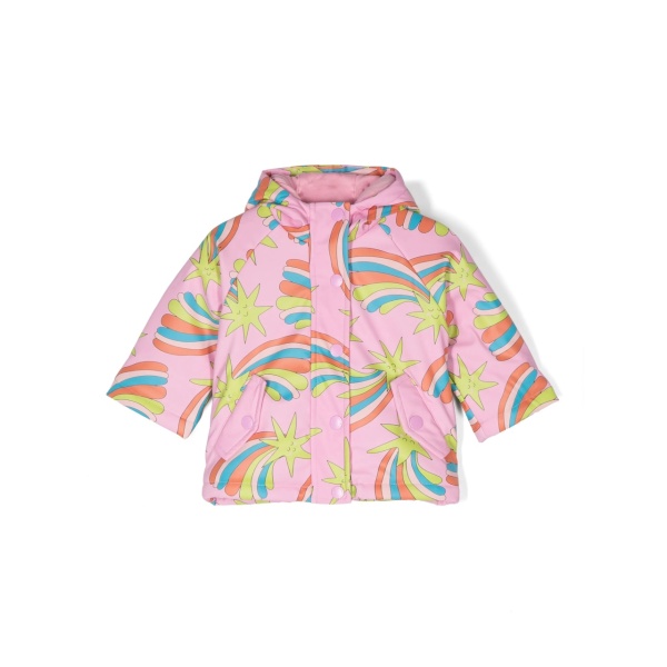 Shooting Stars-print raincoat