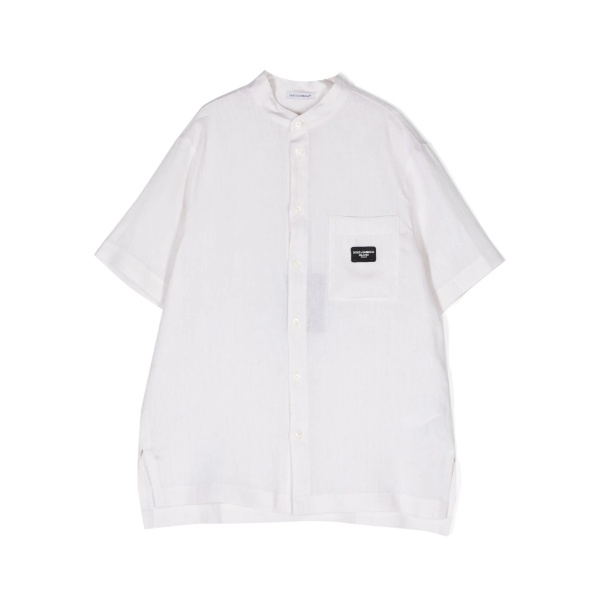 short-sleeve linen shirt