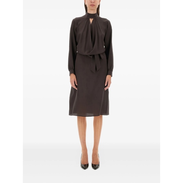 silk midi dress