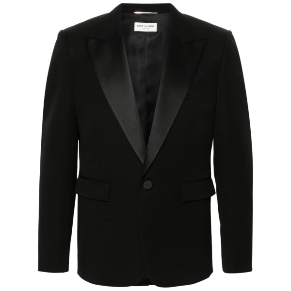 single-breasted wool blazer