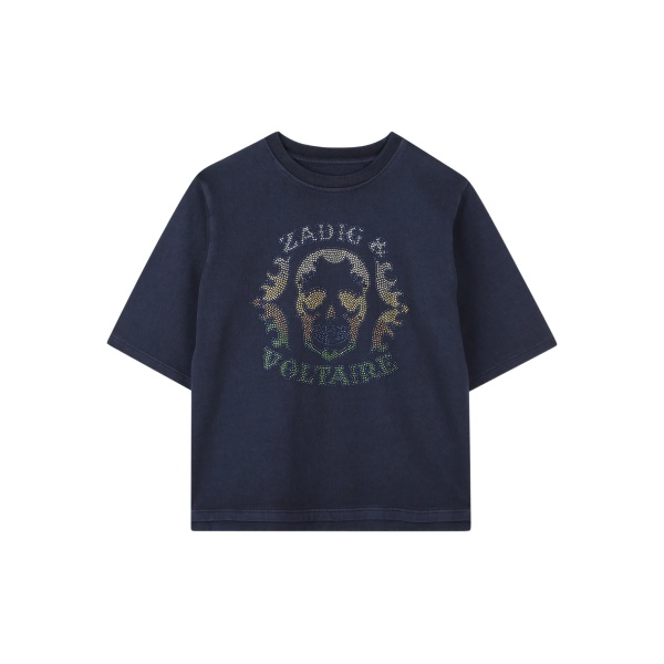 skull-embellished T-shirt