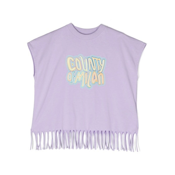 slogan-print cotton T-shirt