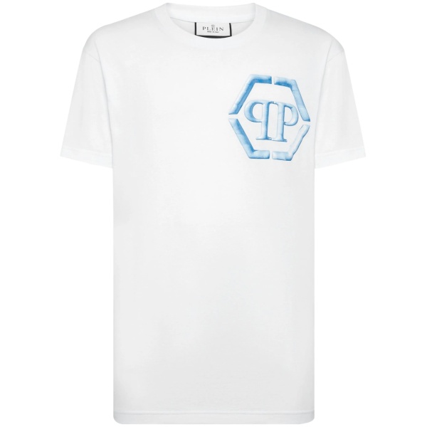 SS Hexagon-print cotton T-shirt
