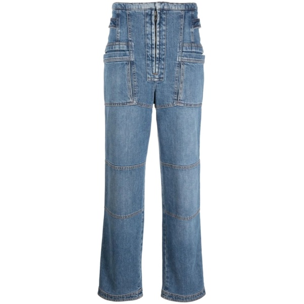 straight-leg cargo jeans