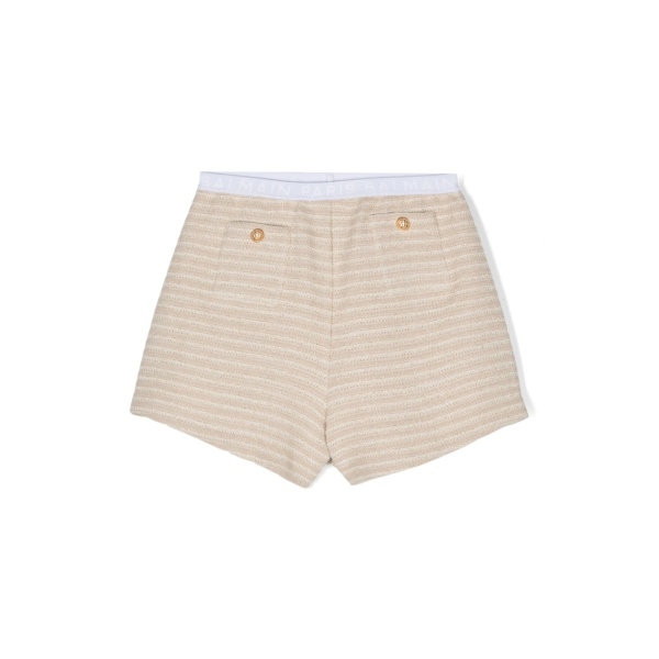striped knitted shorts