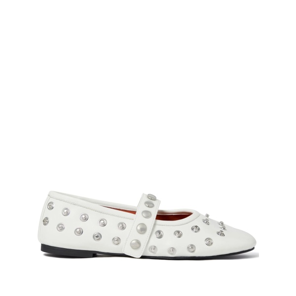 stud-embellished ballerinas