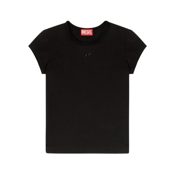 T-Angie logo-embroidery T-shirt