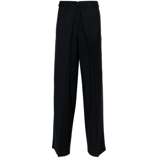 tailored straight-leg trousers