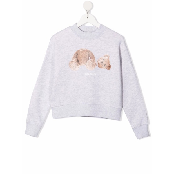 Teddy Bear-print cotton sweatshirt
