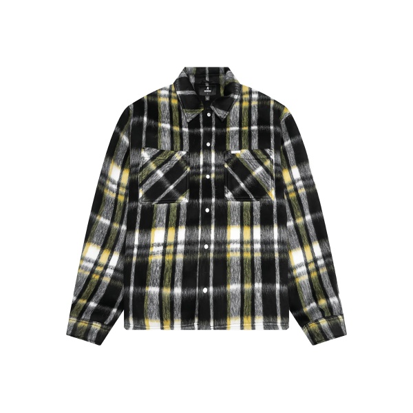 textured plaid shirt