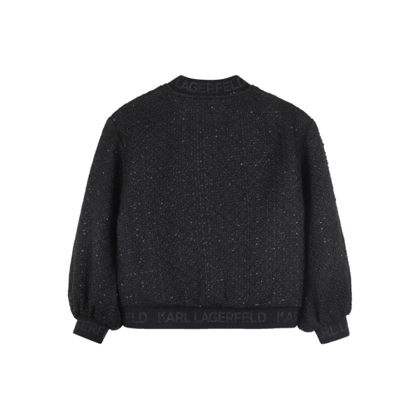 textured zip-front bomber jacket