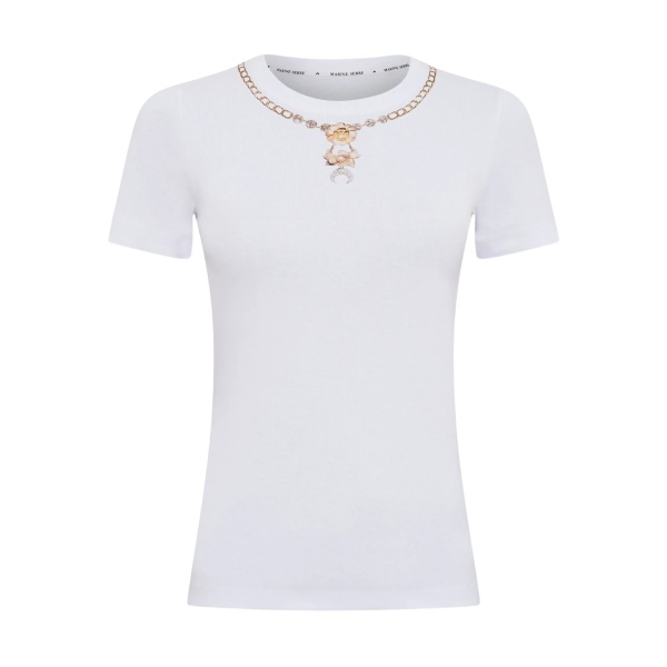 tromp l'oeil jewel-embellished T-shirt