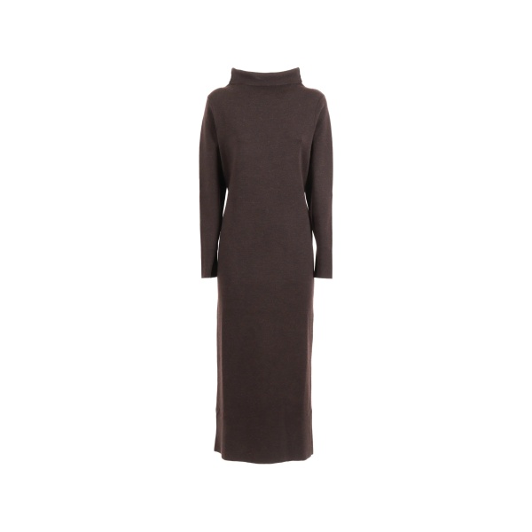 turtleneck midi dress