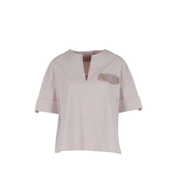 V-neck blouse