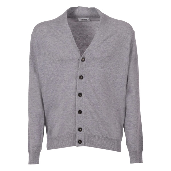 V-neck buttoned cardigan