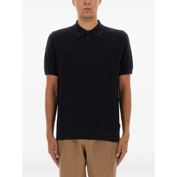 virgin-wool polo shirt
