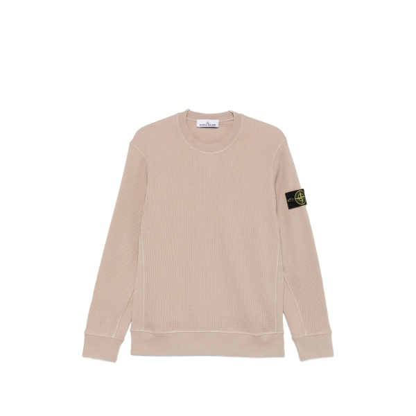 waffle-knit sweatshirt