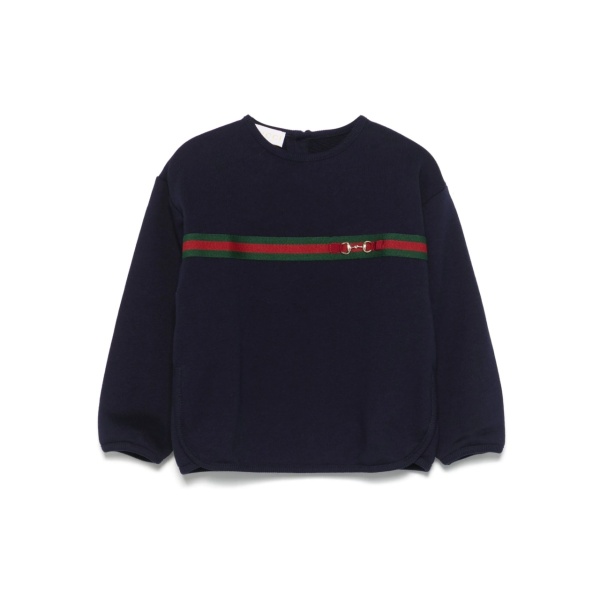 Web-detailed cotton sweatshirt
