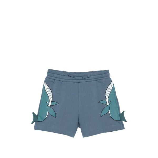 whale-print shorts