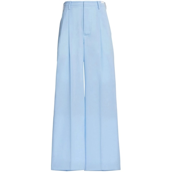 wide-leg tailored trousers