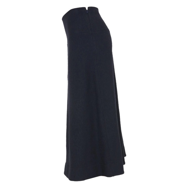 zip-fastening midi skirt