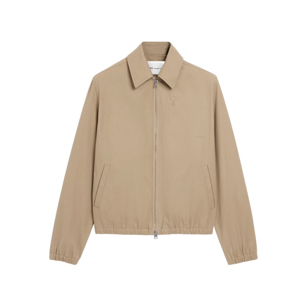 zipped bomber jacket