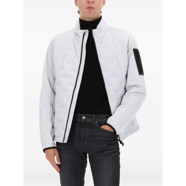 zipped padded jacket