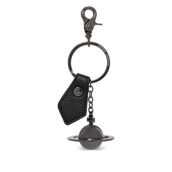 3D Orb leather keyring