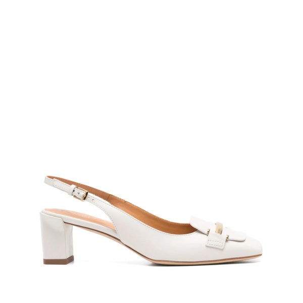 50mm leather slingback pumps