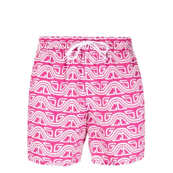 abstract-print swim shorts