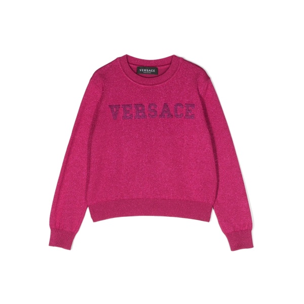 appliqué-logo crew-neck jumper