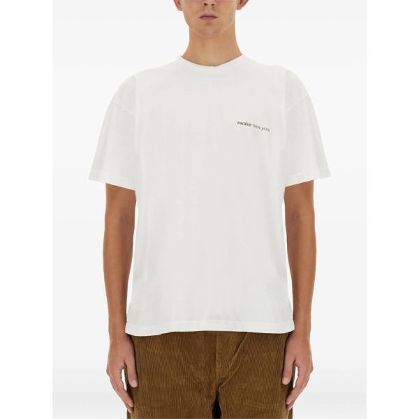 back-print cotton T-shirt