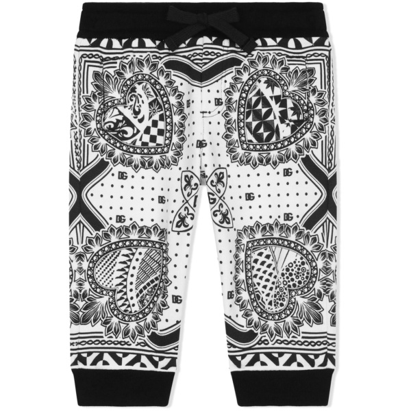 bandana-print jersey track pants