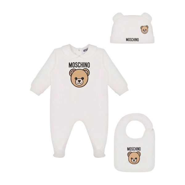 bear-logo babygrow gift set