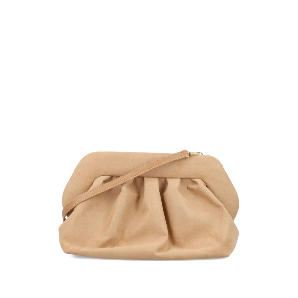 Bios pleated-frame clutch bag
