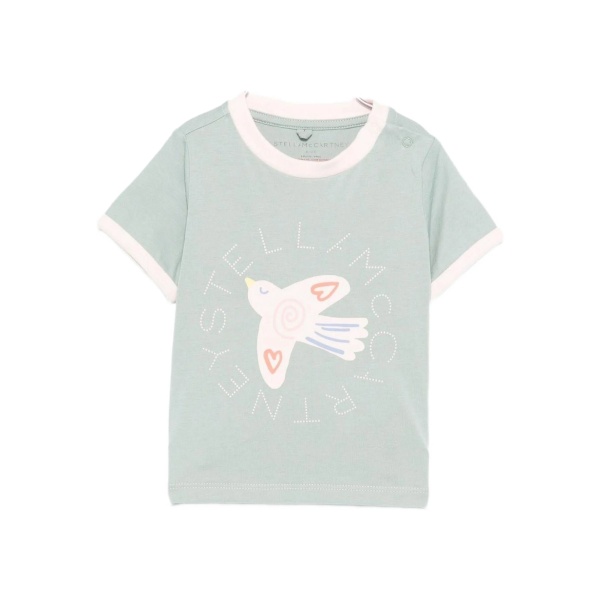 bird graphic baby T-shirt