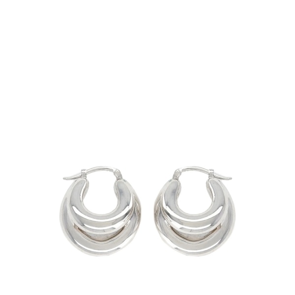 Blow Up layered hoop earrings
