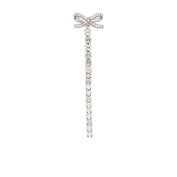 bow-embellished drop earrings