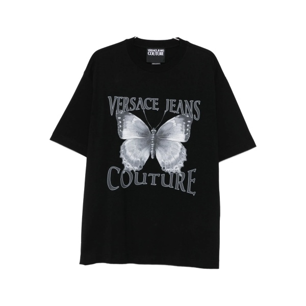 butterfly-print T-shirt